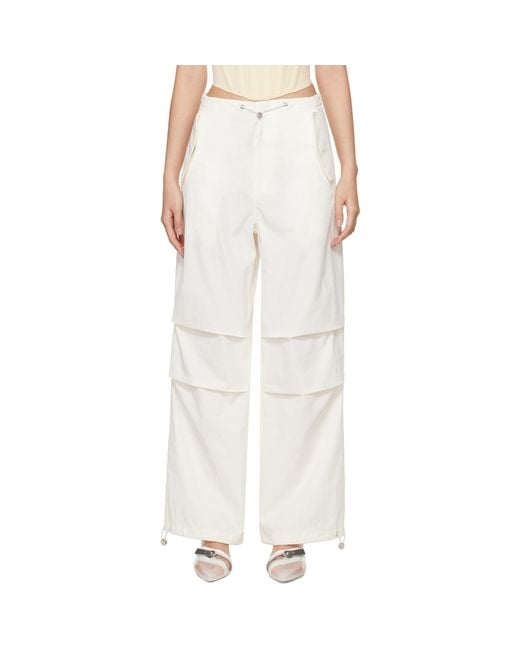 Dion Lee Off-white Parachute Trousers