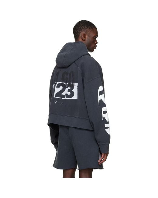 RIVINGTON roi Rebis Blue Membership Uso Zip Hoodie for men