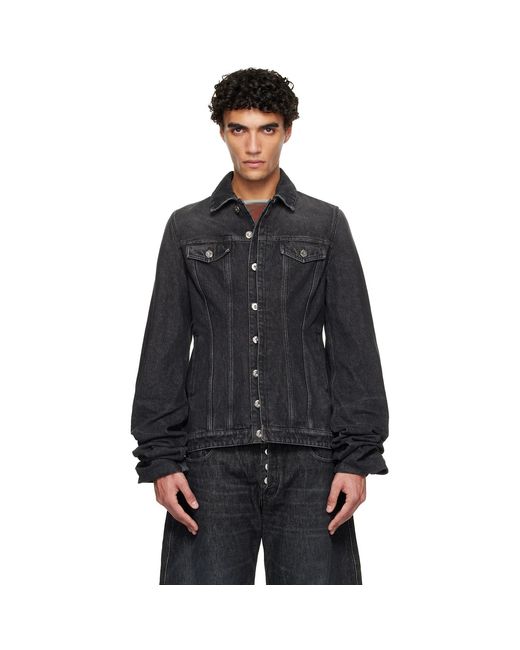 Jean Paul Gaultier Black Oversized Sleeves Denim Jacket for men