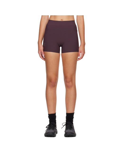 On Shoes Purple Zero Tight Running Shorts