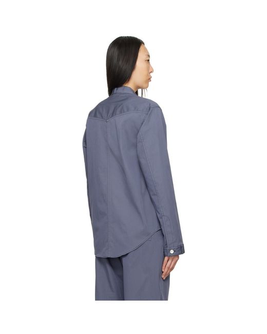 Dion Lee Blue Rivet Denim Jacket