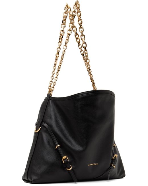 Moyen sac noir à bandoulière en chaine à ferrures voyou Givenchy en coloris Black
