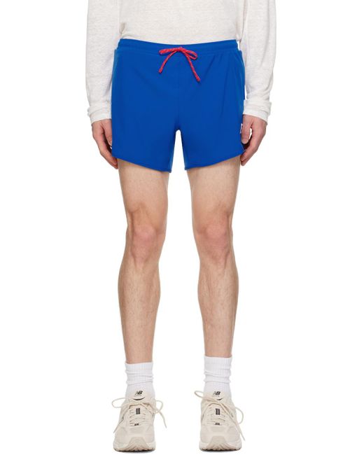 District Vision Blue 5In Training Shorts for men