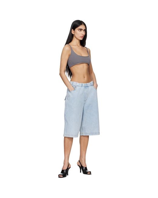 Entire studios Blue Spar Denim Shorts
