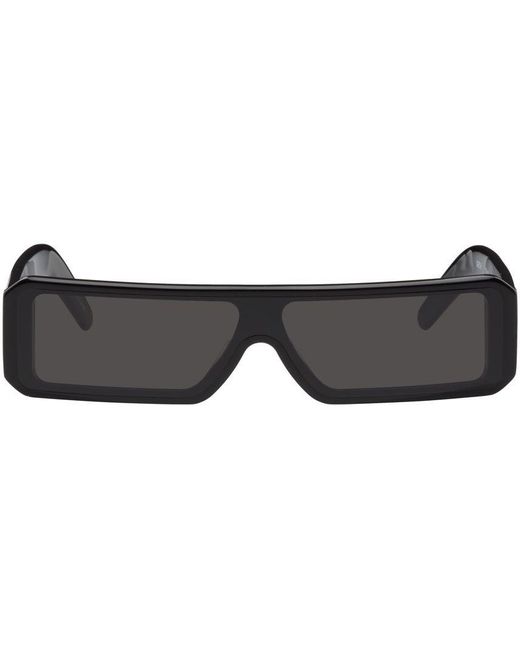 Rick Owens Black Gethshades Sunglasses for men