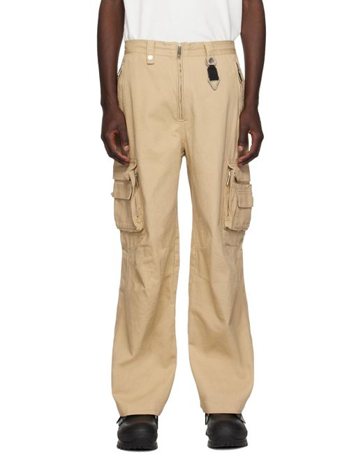 C2H4 Natural Construction Cargo Pants for men