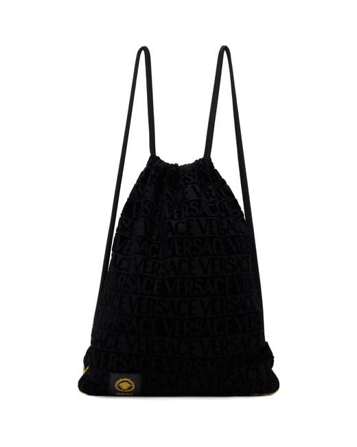 Versace Black 'I Heart Baroque' Gym Carrier