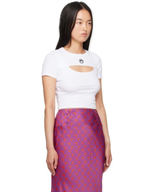 MARINE SERRE パープル Moon Logo カットアウト リブTシャツ WTT023A_GR50GREY.png?v=1741774696
