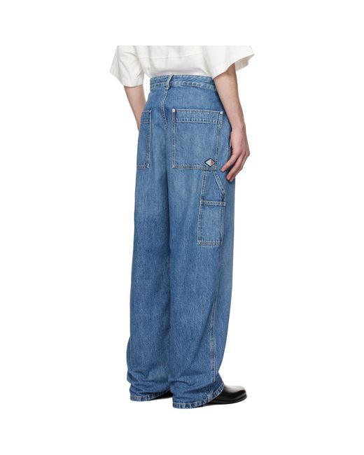 Bottega Veneta Blue Vintage Cargo Jeans for men
