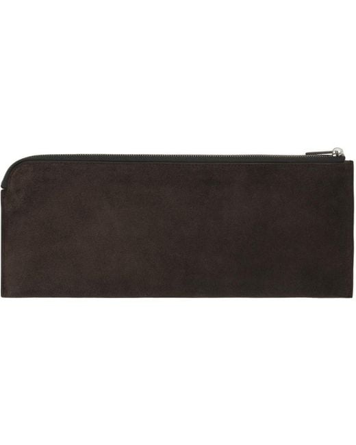 Rick Owens Black Zipper Wallet for men