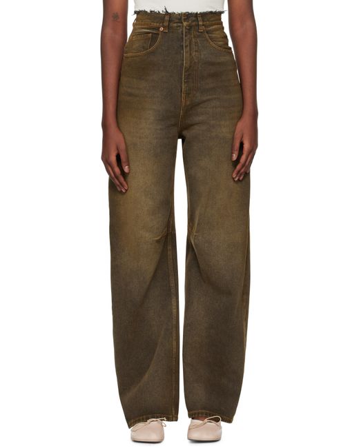 MM6 by Maison Martin Margiela ブラウン 5ポケット ジーンズ Brown