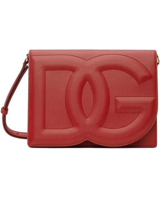 Sac à bandoulière rouge à logo dg Dolce & Gabbana en coloris Red