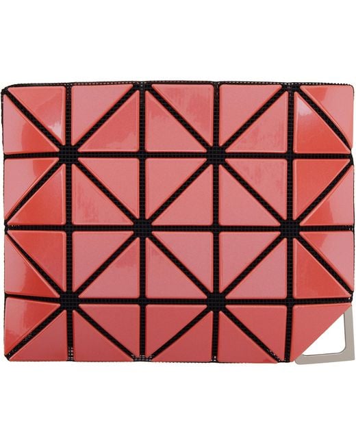 Issey Miyake Pink Flipper Card Holder for men