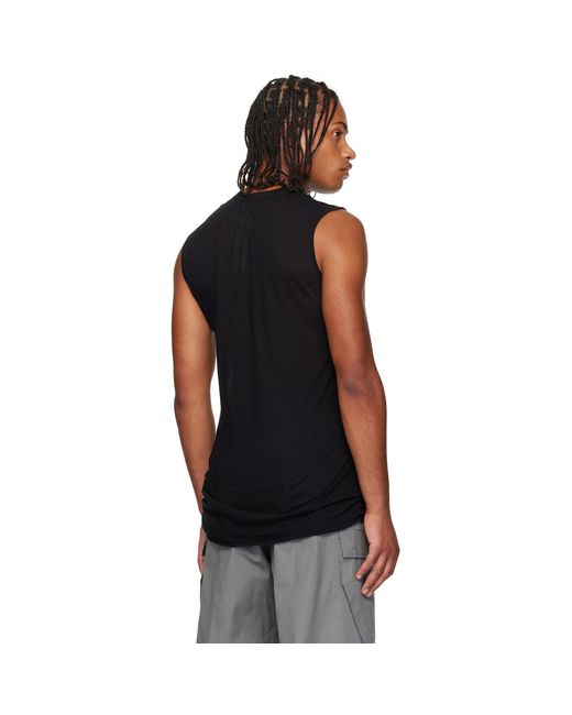 Rick Owens Black Concordians Basic Sleeveless Tank Top for men