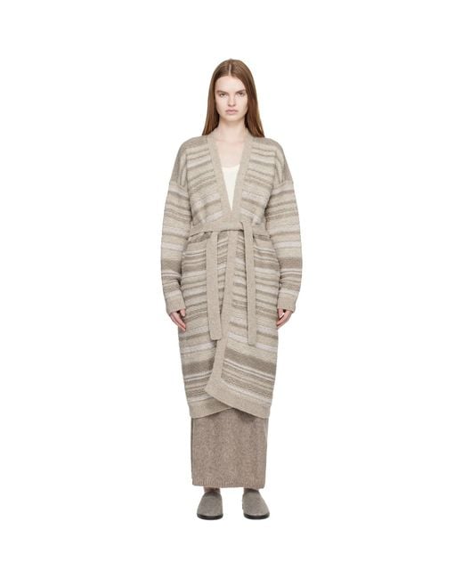 Lauren Manoogian Black Ssense Exclusive Jacquard Long Cardigan