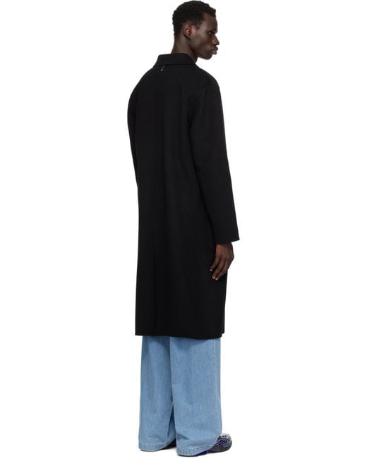 Mackage Black Beckett Handmade Wool Coat for men