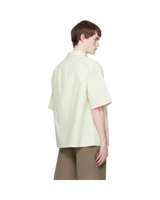 Marni Natural Cotton Jacquard Shirt for men