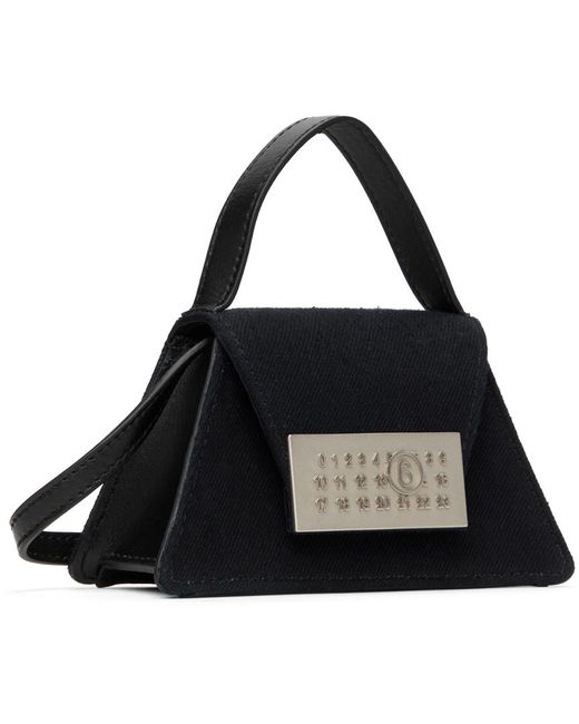 Mini sac noir à logo numérique MM6 by Maison Martin Margiela pour homme en coloris Black