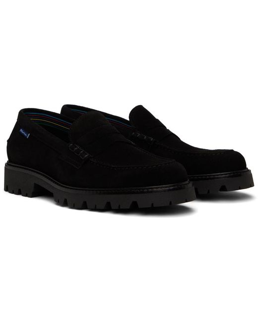 Paul Smith Black Suede Bolzano Loafers for men