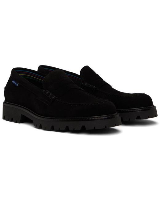 PS by Paul Smith Black Suede Bolzano Loafers for men