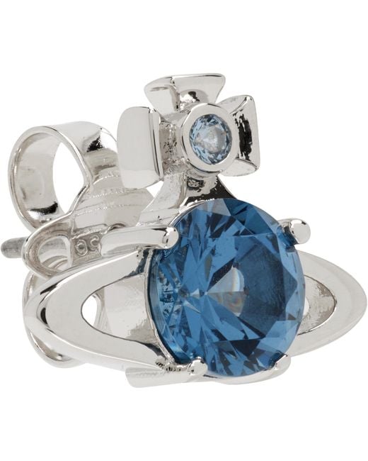 Vivienne Westwood Blue Reina Single Earring for men