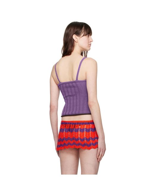 Edward Cuming Red Cable Camisole