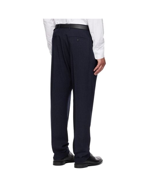 Paul Smith Blue Wool Trousers for men