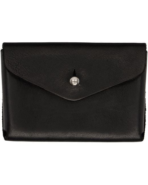 Guidi Black En01 Card Holder for men
