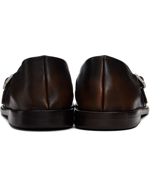 Marsèll Black Stesa Soft Pebbled Leather Loafers for men