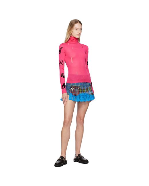 ANDERSSON BELL Red Augen Turtleneck