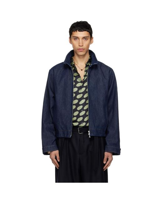 Dries Van Noten Blue Varington Denim Jacket for men