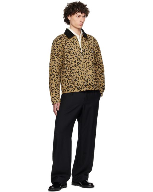 メンズ Wacko Maria ベージュ Dickiesエディション レオパード ワークジャケット Natural