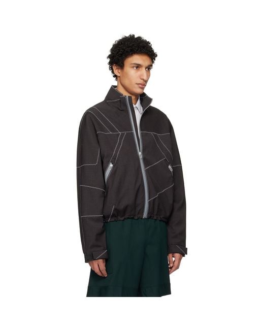 Kiko Kostadinov Black Fosco Jacket for men