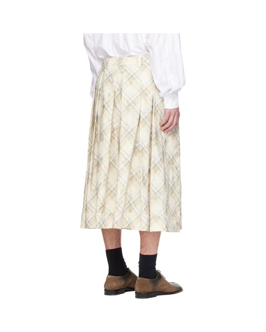 Vivienne Westwood Natural Culotte Trousers for men