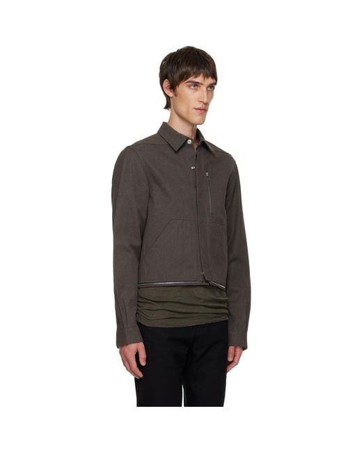 Rick Owens Black Headon Shirt for men
