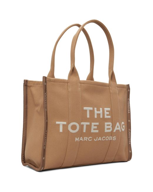 Marc Jacobs Brown Tan 'The Jacquard Large' Tote