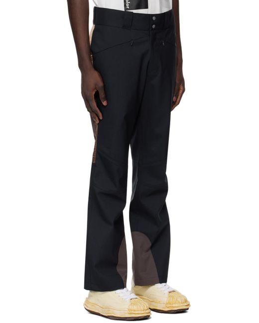 Kolor Black Paneled Trousers for men