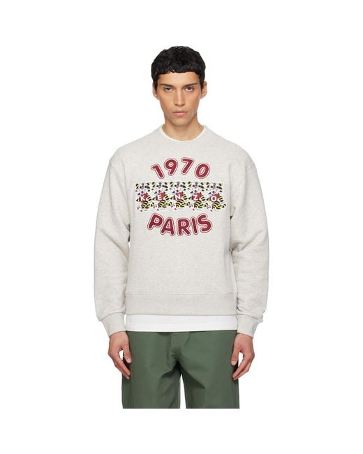KENZO Multicolor Paris Wild Tiger' Embroidered Sweatshirt for men