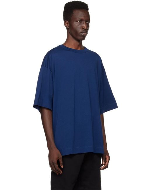 Dries Van Noten Blue Crewneck T-shirt for men
