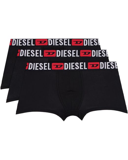 DIESEL Black Three-Pack Umbx-Damienthreepack Boxer Briefs for men