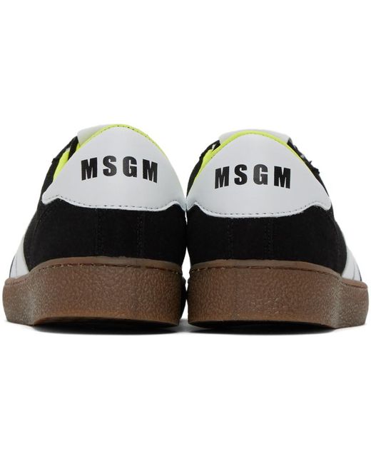 MSGM Black Retro Sneakers