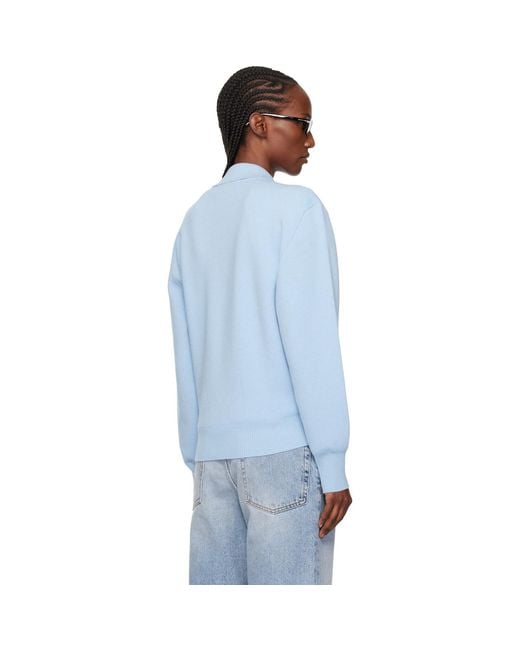 Rohe Blue Compact Knitted Polo