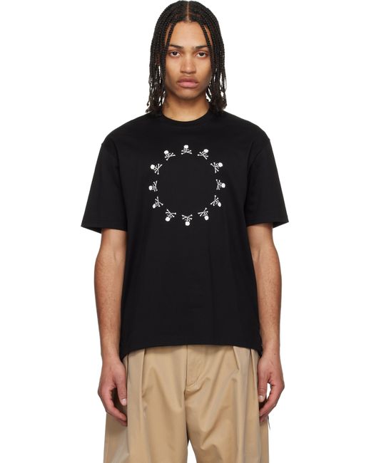 メンズ Mastermind Japan ブラック Skull Clock Tシャツ Black