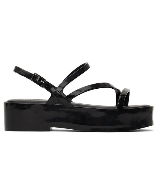 Melissa Synthetic Classy Essential Platform Sandals in Black - Lyst