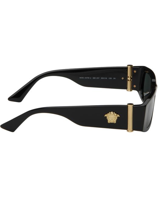 Versace ブラック メドゥーサ グラム スクエアサングラス Black