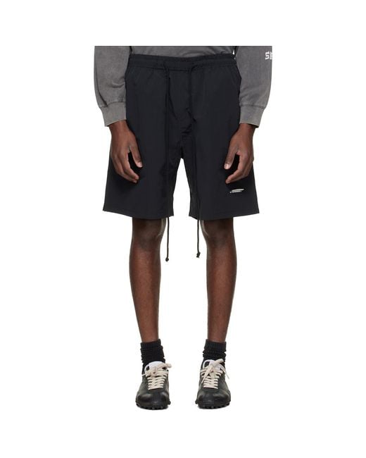 Song For The Mute Black 'Sftm/Academy' Gym Shorts for men