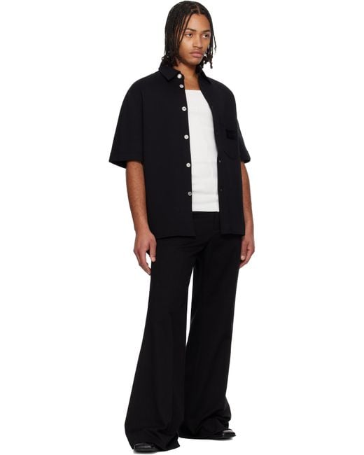 Givenchy Black Paris' Patch Shirt for men