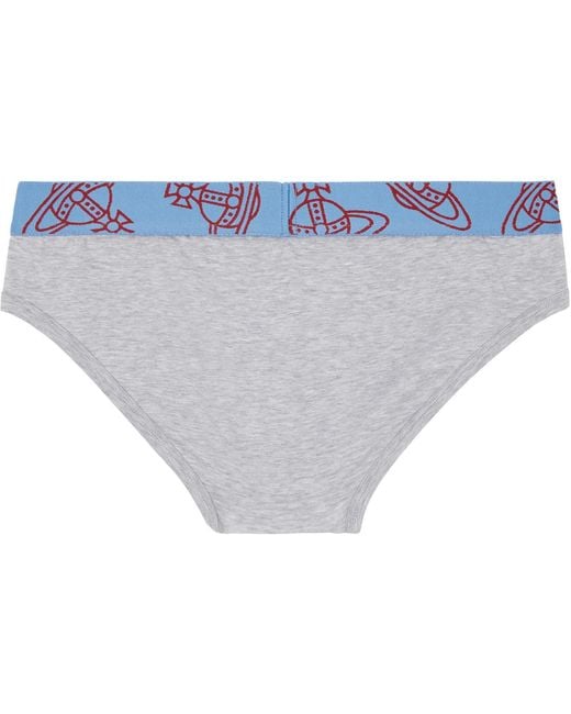 Vivienne Westwood Gray Three-Pack Slip Band Briefs for men