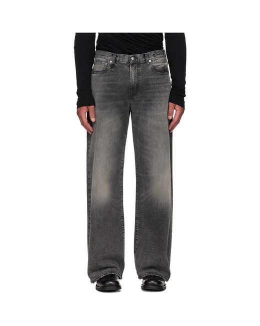 R13 Black D'Arcy Loose Jeans for men