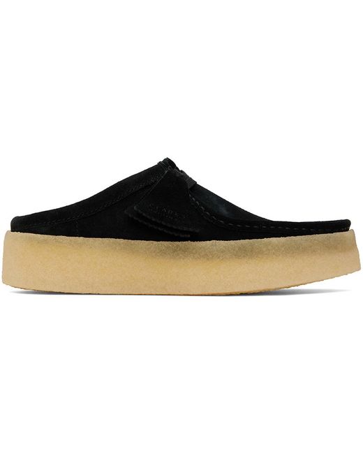 Clarks Black Wallabee Cup Lo Loafers for men
